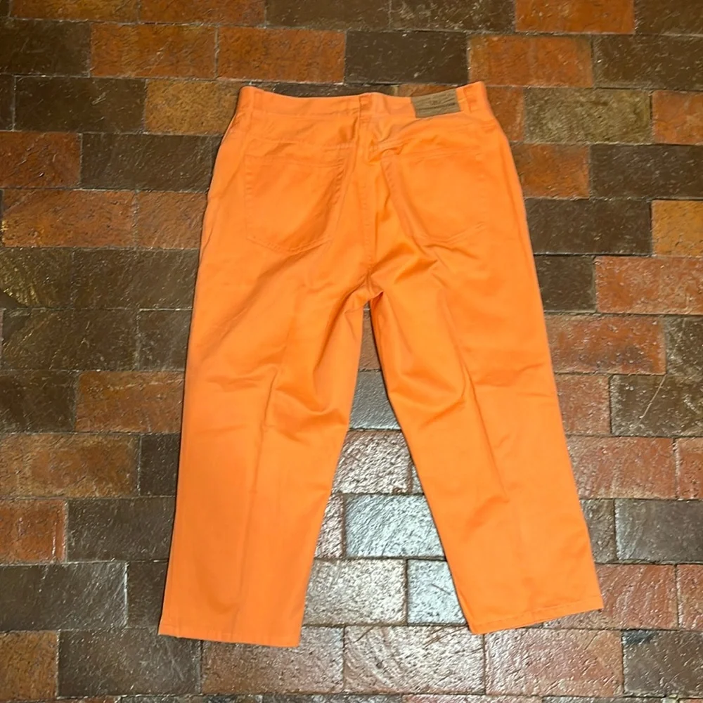 Orange capris size 8 Ralph Lauren jeans 22” inseam - Picture 3 of 5
